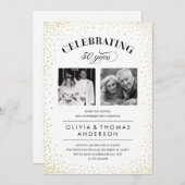 Sparkle Foto Hochzeitstag Einladungen (Vorne/Hinten)