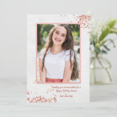 Sparkle Foto-Karte Feiertagskarte (Stehend Vorderseite)