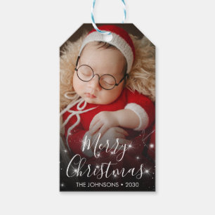 Sparkle Foto Weihnachten Geschenkanhänger