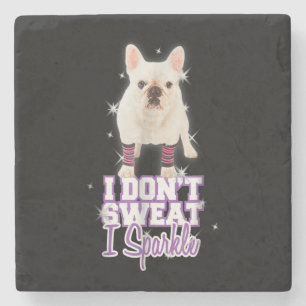 Sparkle Französischer Bulldog für Hund Lover Mama  Steinuntersetzer