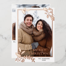 Sparkle Frohe Weihnachten 2 FOTO Gruß Rose Gold