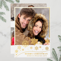 Sparkle Frohe Weihnachten 4 FOTO Gruß Gold