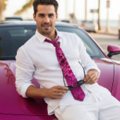 Sparkle fuchsia krawatte