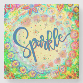 Sparkle Fun Colorful Whimsical Inspiration Drink Steinuntersetzer