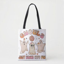 Sparkle Funny Ghouls Halloween Tote Bag Tasche
