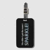 Sparkle Gepäckanhänger (Vorderseite Vertikal)