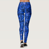 Sparkle Glam Blue Glitzer Girl Legging Leggings (Rückseite)
