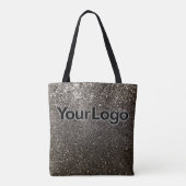 Sparkle Glam Company Business-Logo für Black Glitz Tasche (Rückseite)
