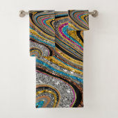 Sparkle Glam glänzende, geistliche Marmorkunst Badhandtuch Set (Insitu)