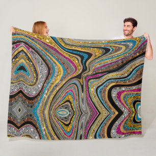 Sparkle Glam glänzende, geistliche Marmorkunst Fleecedecke