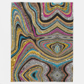 Sparkle Glam glänzende, geistliche Marmorkunst Fleecedecke (Vorderseite)