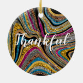 Sparkle Glam glänzende, geistliche Marmorkunst Keramik Ornament (Hinten)