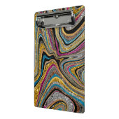 Sparkle Glam glänzende, geistliche Marmorkunst Mini Klemmbrett (Gewinkelt2)