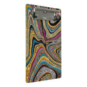 Sparkle Glam glänzende, geistliche Marmorkunst Mini Klemmbrett (Schrägansicht)