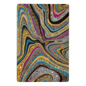 Sparkle Glam glänzende, geistliche Marmorkunst Mini Klemmbrett (Rückseite)