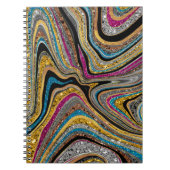 Sparkle Glam glänzende, geistliche Marmorkunst Notizblock (Vorderseite)