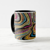 Sparkle Glam glänzende, geistliche Marmorkunst Tasse (Vorderseite Links)