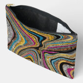 Sparkle Glam glänzende, geistliche Marmorkunst Zubehörtasche (Offen)