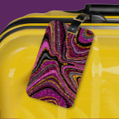 Sparkle Glam Glitzer Girl Marmor Art Rosa Gepäckanhänger