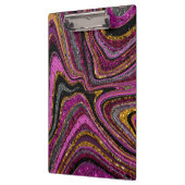 Sparkle Glam Glitzer Girl Marmor Art Rosa Klemmbrett (Links)