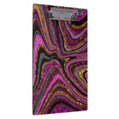 Sparkle Glam Glitzer Girl Marmor Art Rosa Klemmbrett (Rechts)