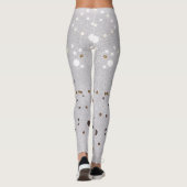 Sparkle Glam Glitzer, gürtelgrau Leggings (Rückseite)