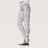 Sparkle Glam Glitzer, gürtelgrau Leggings (Links)