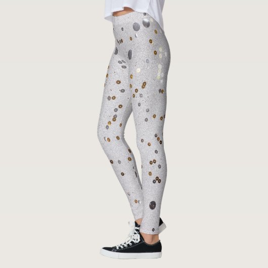 Sparkle Glam Glitzer, gürtelgrau Leggings (Links)