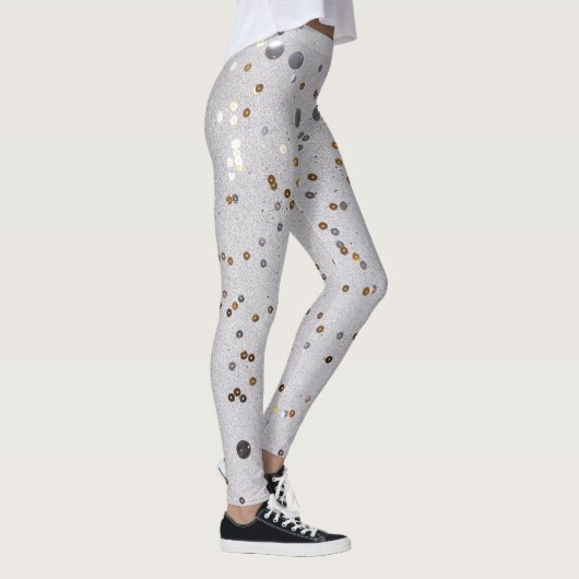 Sparkle Glam Glitzer, gürtelgrau Leggings (Rechts)