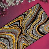 Sparkle Glam Glitzer, gürtelgraues Marmorgold Schreibtischunterlage