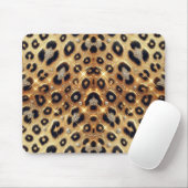 Sparkle Glam Gold Black Leopard Cheetah Print Mousepad (Mit Mouse)