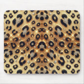 Sparkle Glam Gold Black Leopard Cheetah Print Mousepad (Vorne)