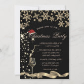 Sparkle, Glas, Schneeflocken Weihnachtsgebäck für Einladung (Vorderseite)