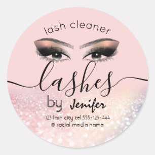 Sparkle glittery Makeup Augen lasen Reiniger Runder Aufkleber