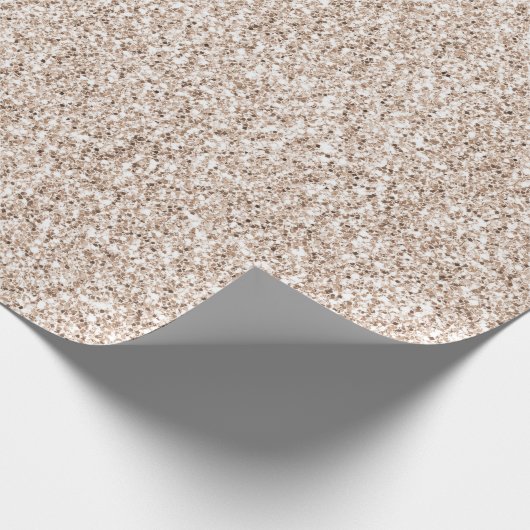 Sparkle Glitz Blush Pink Glitzer      Geschenkpapier (Ecke)