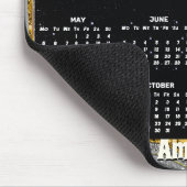 Sparkle Glitzer Girly Marmor Art Graugold 2025 Mousepad (Ecke)