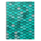 Sparkle Glitzer Green Aqua Mermaid Scales Notizblock (Vorderseite)