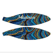 Sparkle Glitzer gürmisch Marmor Art Blue Picklebal Mini Basketball (Panele)