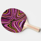 Sparkle Glitzer gürmisch Marmorkunst pink Tischtennis Schläger (Seitenansicht)