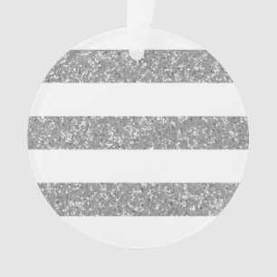 Sparkle Glitzer Look Streifen Akryler Ornament