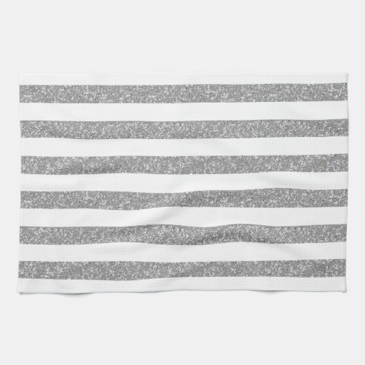 Sparkle Glitzer Look Strickhandtuch Geschirrtuch (Horizontal)