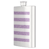 Sparkle Glitzer Look Stripes Classic Flask Flachmann (Links)