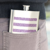 Sparkle Glitzer Look Stripes Classic Flask Flachmann (Beispiel)