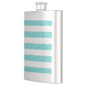 Sparkle Glitzer Look Stripes Classic Flask Flachmann (Links)