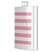 Sparkle Glitzer Look Stripes Classic Flask Flachmann (Links)