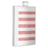 Sparkle Glitzer Look Stripes Classic Flask Flachmann (Rechts)