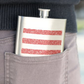 Sparkle Glitzer Look Stripes Classic Flask Flachmann (Beispiel)