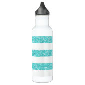 Sparkle Glitzer Look Stripes Edelstahlflasche (Links)