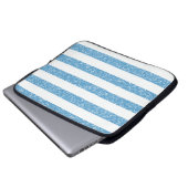 Sparkle Glitzer Look Stripes Electronics Schlauch Laptopschutzhülle (Vorne Knopf)