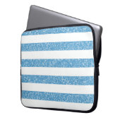 Sparkle Glitzer Look Stripes Electronics Schlauch Laptopschutzhülle (Vorderseite Links)